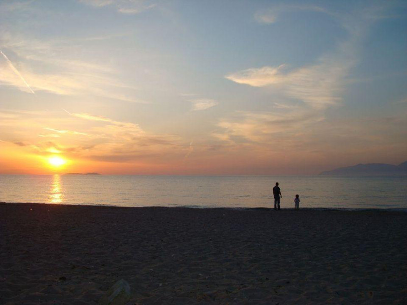 012 Another Sunset in Acharavi Beach accommodation in corfu