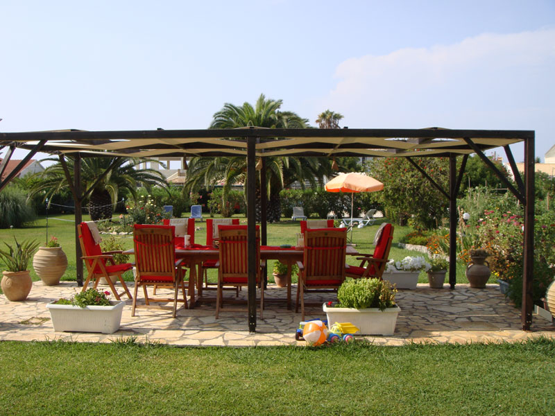 013 Sitting Area in the Garden Villa Eleftheria accommodation in corfu